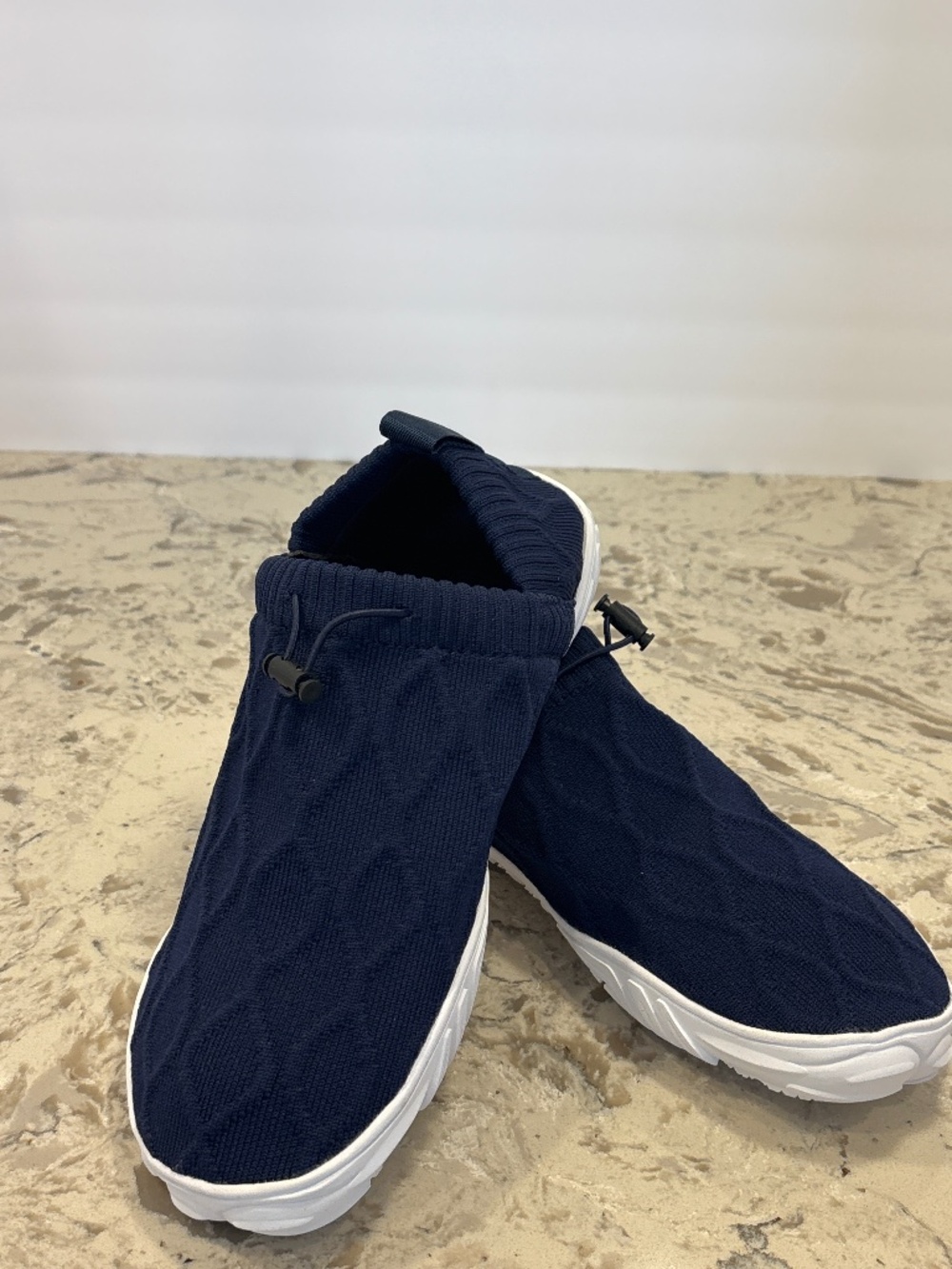 NWOT New Navy Blue Nimbao Cloud Walk Knit Slip On Shoes 42